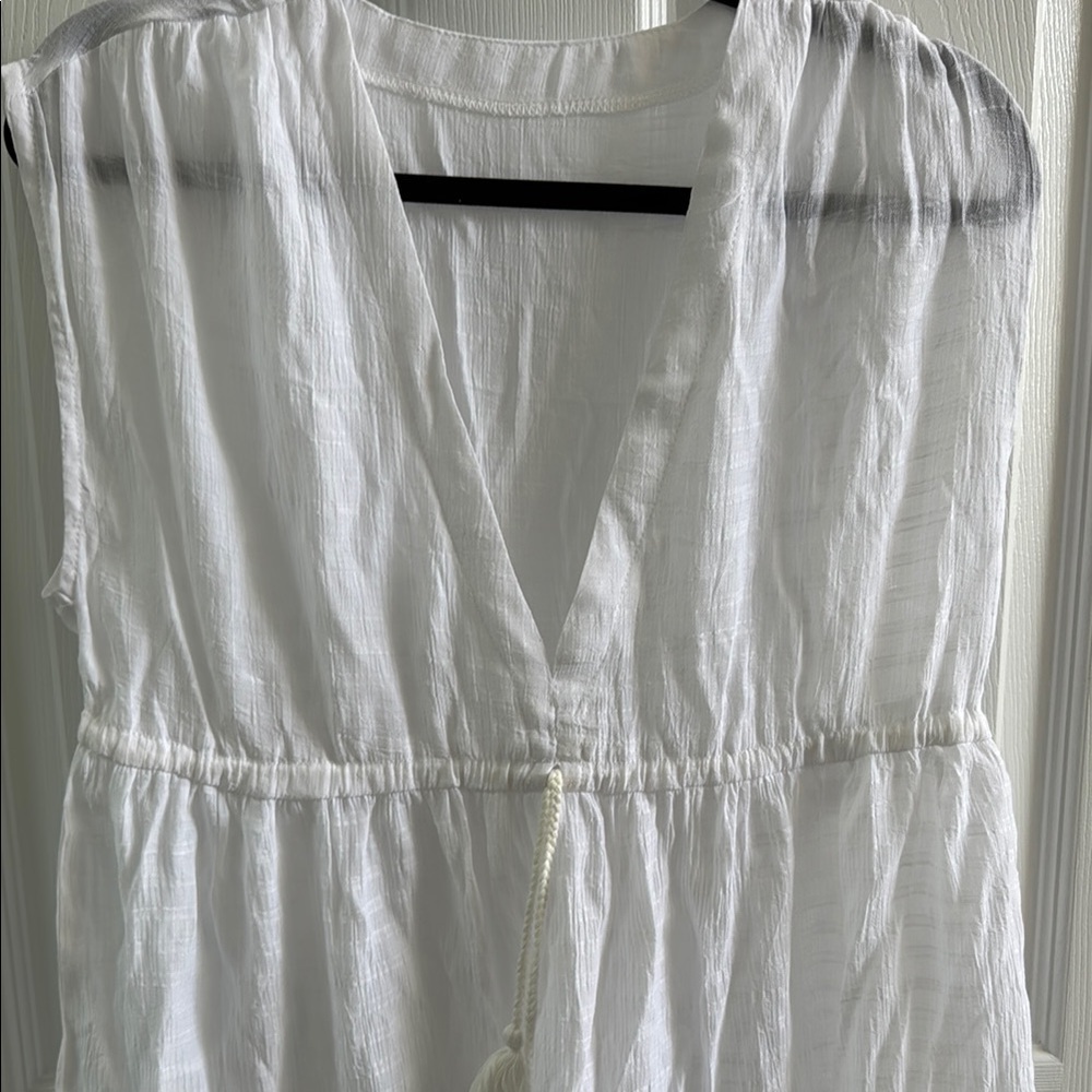 Amazon White Swim Coverup Lightweight and Stylish - Picture 3 of 6